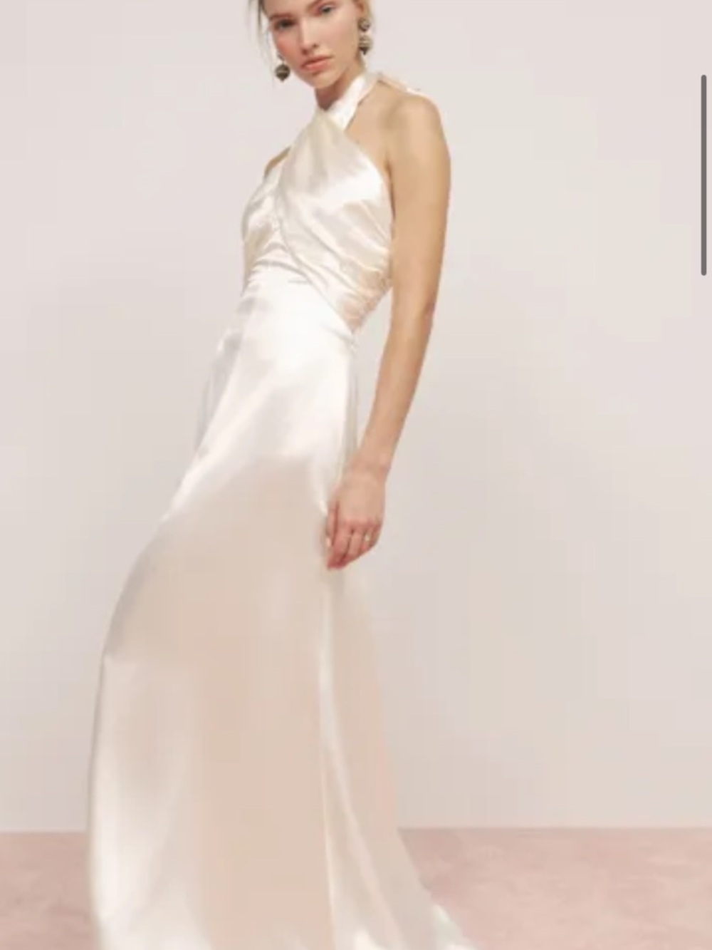 Reformation Veria Silk Maxi Dress in Ivory NWT size 2